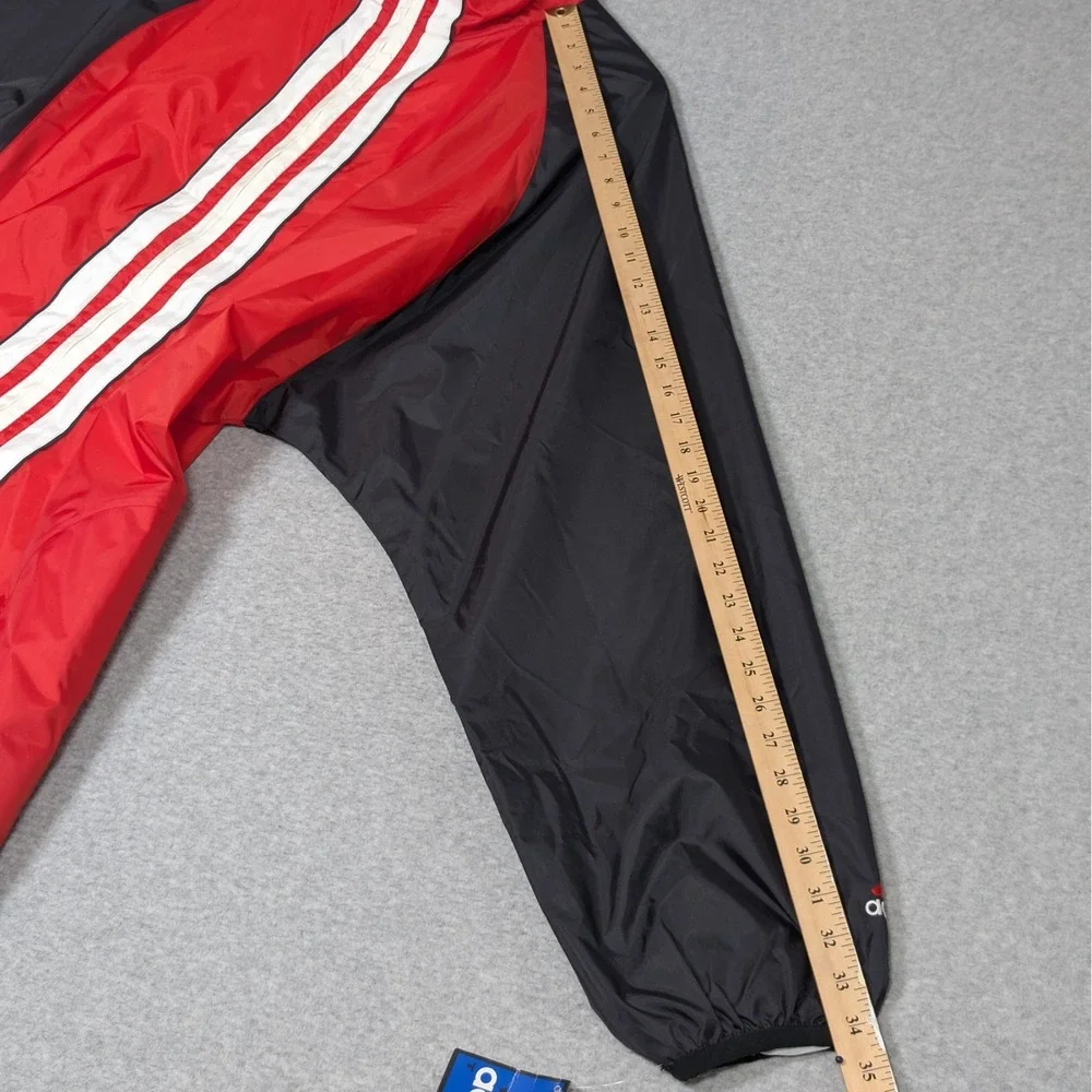 Vintage Adidas Nebraska Cornhuskers Travel Jacket Size 2XL XXL Windbreaker New